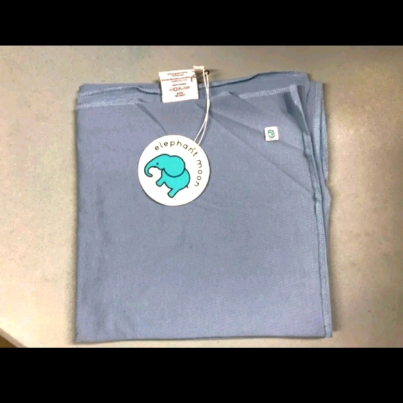 🐘 🌙 Elephant 🐘 Moon Muslin Burp Cloth GOTS cert - Picture 1 of 1